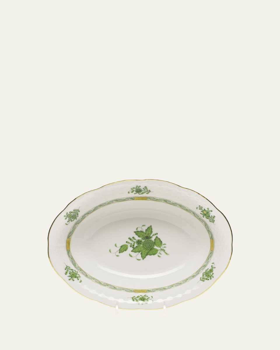 Chinese Bouquet Oval Vegetable Serving Bowl